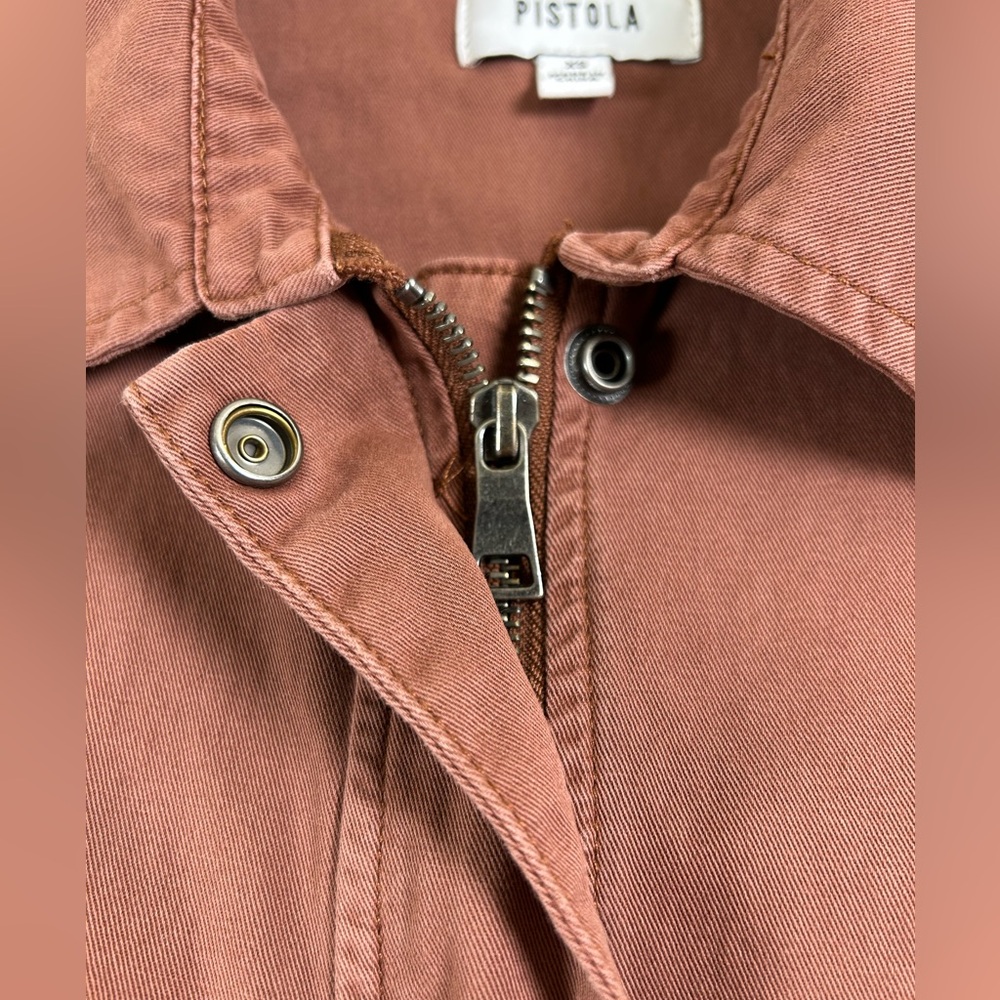 PISTOLA Utility Shacket‎ Jacket Spice Rust/Brown Red Oversized Minimalist XS - Picture 5 of 15